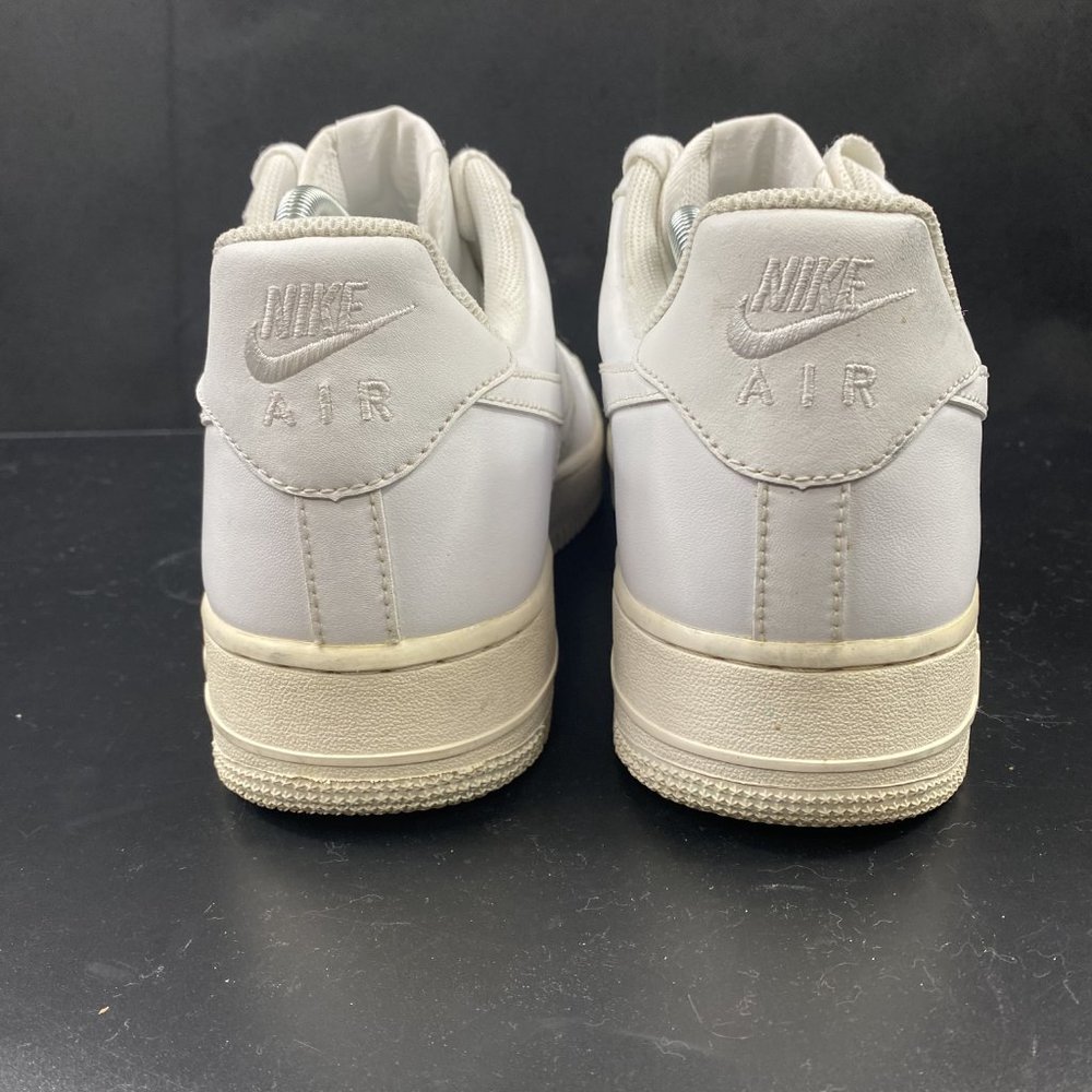 Nike Air Force 1 AF1 Leather Sneaker 31822-111 White Shoes Men Sz 10 - Picture 6 of 9